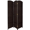 7 ft. Tall Diamond Weave Room Divider Screen (more panels & finishes)