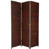 6 ft. Tall Rush Grass Woven Folding Screen Partition (more panels available)