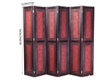 Decorative Oriental Wooden Folding Screen Room Divider Partition