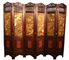 Decorative Vintage 6 Panel Asian Screen