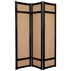 6 ft. Tall Jute Shoji Room Divider Screen (more panels & finishes)