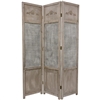 6ft Tall Room Divider in Anitique Style Open Mesh
