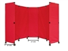 Portable Folding Wall Partition on Wheels