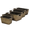 Set of 5 Space Saver Ratan Storage Baskets