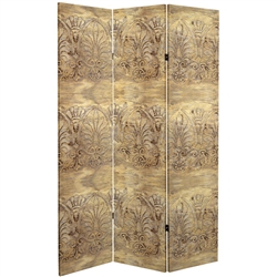 6 ft. Tall Baroque Flourish Canvas Room Divider