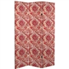 6 ft. Tall Aged Damask Canvas Room Divider