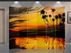 6ft Tall Double Sided Palm Trees Sunset (6 Panels)