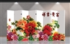 6ft Tall Double Sided Colorful Flowers (8 Panels)