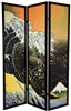 6 ft. Tall Japanese Wave Shoji Screen
