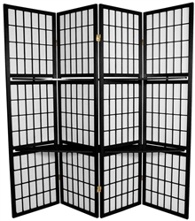 6ft. Tall Window Pane with Shelf Room Divider (more finishes)