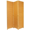 6 ft. Tall Two Tone Natural Fiber Room Divider Screen (more panels)