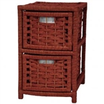 Natural Fiber Occasional Chest - Two Drawer