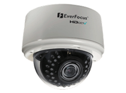 Everfocus EDH5240 2 Megapixel 1080/720 HDcctv: 3-Axis Indoor IR Color Dome Cameras with Surface or Flush Mount Capability