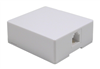Surface Mount Jack; 8 Position 8 Conductor (8P8C) - White