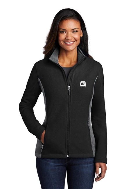 Ladies Port Authority Colorblock Value Fleece Jacket