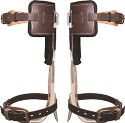 Climb Right CTB" QUICK CHANGE ALUMINUM CLIMBERS W LOWER STRAPS & L PADS