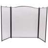 Simple Spaces C31020ASK3L 3-Panel Fireplace Screen, 52 in W, 30-1/2 in H, Steel, Antique Silver/Black
