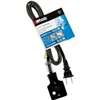 Southwire 0290 Extension Cord, 16 AWG Cable, 6 ft L, 15 A, 125 V, Black