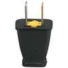 Eaton Wiring Devices SA540 Electrical Plug, Polarized, Spring Action, 21/64 in, 2-Pole, 15 A, 125 V, Black