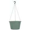 Southern Patio HH1224OG Weave Hanging Basket, Poly Resin, Olive Green