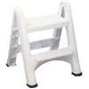 Rubbermaid EZ-Step Series FG420903WHT Folding Step Stool, 24 to 87 in H, 300 lb, Plastic, White