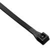 Calterm 73272 Cable Tie, 2 in Max Bundle Dia, 6/6 Nylon, Black, 8 in L, 100/BAG