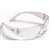 Safety Works 10006315 Close-Fitting Safety Glasses, Anti-Fog, Anti-Scratch Lens, Rimless Frame, Clear Frame