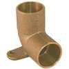 DROP ELBOW 90DEG BRS 1/2IN CXC