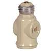 Eaton Wiring Devices BP715V Adapter, 660 W, 2 -Outlet, Thermoplastic, Ivory