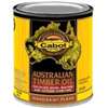 Cabot 140.0003459.005 Australian Timber Oil, Mahogany Flame, Liquid, 1 qt Can