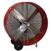 MaxxAir BF42BD Portable Barrel Fan, 120 V, 2-Speed, 5800 to 10,000 cfm Air, Red