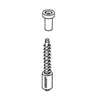 Prime-Line L 5785 Snap-On Window Screen Plunger Bolt, Nylon, Zinc
