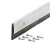 M-D 69604 Door Sweep, 48 in L, 1-1/4 in W, Aluminum Flange