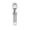 Prime-Line N 6702 Door Pivot and Guide, Nylon/Steel, Top