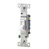 Eaton Wiring Devices C1301-7LTW Series Toggle Switch, White, 1500 V Dielectric Strength, Polycarbonate Housing Material