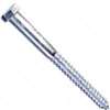 Midwest Fastener 05585 Lag Screw, 3/8-7 Thread, 5 in OAL, 2 Grade, Galvanized Steel, SAE Measuring