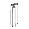 Charlotte Pipe ABS Plus APA 17300 0600 Pipe, 3 in, 10 ft L, DWV, SCH 40 Schedule, ABS, Black