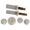 Johnson Hardware 1832PPK3 Door Pivot and Guide, Steel, Zinc, Top Mounting