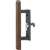 Prime-Line C 1095 Handleset, Wood, For: 1 in THK Glass Sliding Doors