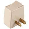 Eaton Cooper Wiring BP4404V Polarized Plug-In Switch, 2-Pole, 15 A, 120 V, 1-Outlet, Ivory