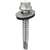 Acorn International SW-MM1212G250 Screw, #12 Thread, Hex Drive, Self-Drilling, Self-Tapping Point, Galvanized Steel, 250/BAG