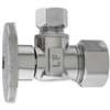 Plumb Pak PP2659PCLF Shut-Off Valve, 5/8 x 3/8 in Connection, Compression, Brass Body