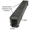 Marshall Stamping 6EPSWH Trench Drain End Plate, 7 in H x 6-3/4 in W Dimensions, Steel