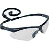 Jackson Safety 25685 Safety Glasses, Mirror Lens, Polycarbonate Lens, Wraparound Frame, Nylon Frame, Black Frame