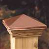 Maine Ornamental 72219 Post Cap, High Point Top, 6 in L, 6 in W, Cedar