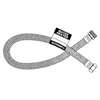 Fluidmaster B1H12 High-Flexible Water Heater Connector, 3/4 in, FIP, Stainless Steel, Nickel, 12 in L