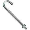 BOLT J-HOOK 1/4X4IN ZINC - Case of 10