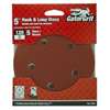 Gator 3783 Sanding Disc, 5 in Dia, 120 Grit, Fine, Aluminum Oxide Abrasive, Vented, 5/PK