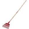 Corona RK 62000 Shrub Rake, 11-Tine, Steel Tine, Wood Handle, 54 in L Handle