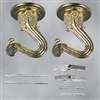 Westinghouse 7045000 Swag Hook, 1-1/2 in L, 1-1/4 in W, 1.06 in H, Metal, Polished Brass